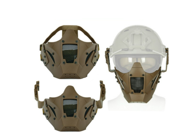 Masque tactique Iron Warrior tan GUERILLA