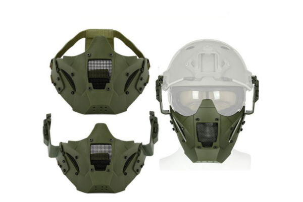 Masque tactique Iron Warrior vert GUERILLA