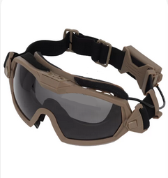 Masque de protection anti-buée tan (ventilateur intégré)  GUERILLA